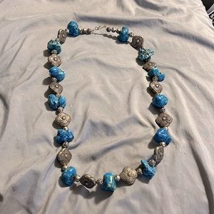 Turquoise stone necklace